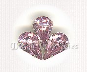Sew-On Rhinestones- LIGHT AMETHYST Pear