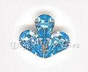 Sew-On Rhinestones-LIGHT SAPPHIRE Pear