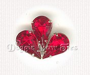 Sew-On Rhinestones-RUBY Pear