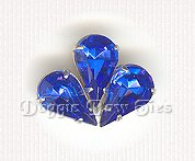Sew-On Rhinestones-SAPPHIRE Pear