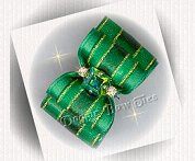 Dog Bow- with Emerald Square 8mm