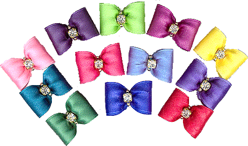 Dog Bows-Baby Dog, Bright Colors