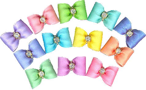 Dog Bows-Baby Dog, Pastel Colors