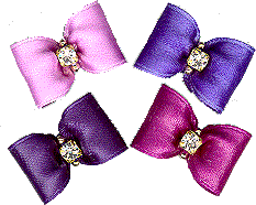 Dog Bows-Baby Dog, Purples