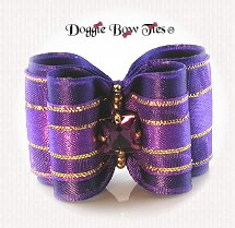Dog Bow-Full Size, Amethyst, Royal Purple