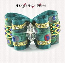 Dog Bow-Fabulous Fakes, Peacock 1