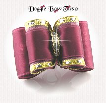 Dog Bow-Full Size, Deep Mauve