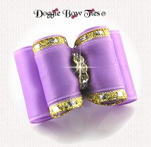 Dog Bow-Full Size, Lilac, Wide Band