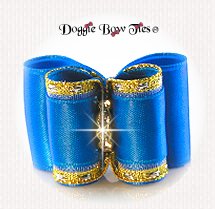 Dog Bow-Classic Full Size, Turquoise Blue