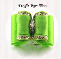 Dog Bow-Full Size Classic, Wide Band, Lime