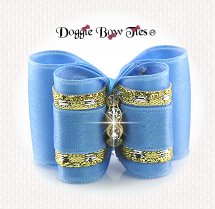 Dog Bow-Full Size, Classic, Porcelain Blue