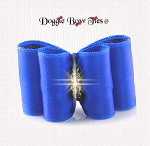 Dog Bow-Full Size, Ultra Blue Satin