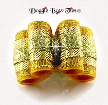 Dog Bow-Full Size, Gold Midas Touch
