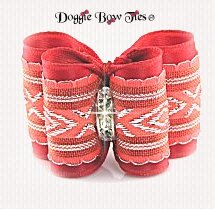 Dog Bow-Full Size, Artisan, Ginger Peach