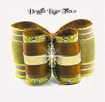 Dog Bow-Full Size, Band Of Gold, Bronze