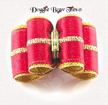 Dog Bow-Full Size Christmas Red Sparkle