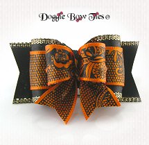 Dog Bow-Full Size, Halloween, Gothic Lace Bow Tie