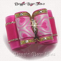 Dog Bow-Full Size,Holiday Valentines Day Graphic Hearts