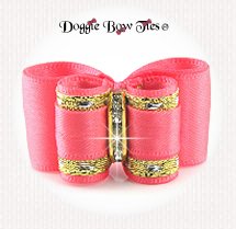 Dog Bow-Inbetween Size, Classic Style, Light Coral