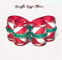 Dog Bow, In-between Size-Holiday, Christmas, Candy Cane