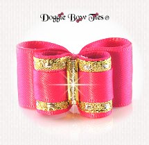 Dog Bow-InBetween Size, Classic Camilia Pink