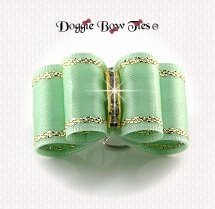 Dog Bow-Inbetween Size, Light Green