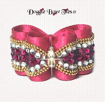 Dog Bow- Full Size Petite II-Aiko Pink Bow
