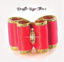 Dog Bow-Petite Full Size, Classic Style~Hot Red
