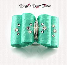 Dog Bow-Petite Full Size, Crystal Tropic