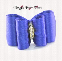 Dog Bow-Petite Full Size, Satin, Grappa