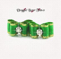 Dog Bow-Maltese Pairs, DL, Emerald