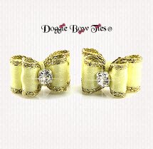 Dog Bow-Maltese Pairs, DL, Yellow