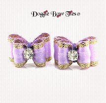 Dog Bow-Maltese Pairs, DL, Lilac