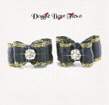 Dog Bow-Maltese Pairs, DL, Navy