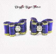 Dog Bow-Maltese Pairs, DL, Purple