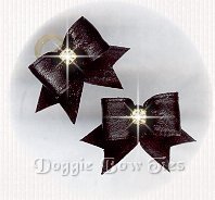 Maltese Pairs Dog Bow-Tiny Bow Ties, Black
Satin
