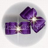 Maltese Pairs Dog Bow- DL Purple