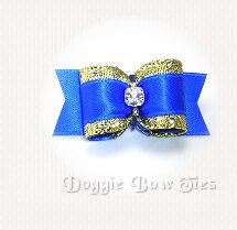 Dog Bow-SL Fancy, Electric Blue