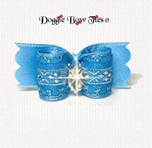 Dog Bow-SL Specialty-Diamond Band-Icey Blue