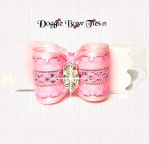 Dog Bow-SL Specialty-Diamond Band-Pink