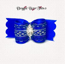 Dog Bow-SL Specialty-Diamond Band-Royal Blue