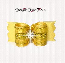 Dog Bow-SL Specialty-Diamond Band-Yellow