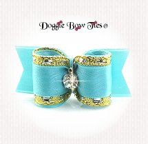 Dog Bow-SL, Puppy, Fancy, Aqua