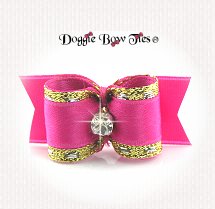 Dog Bow-SL, Puppy, Fancy, Hot Pink