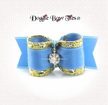 Dog Bow-SL, Puppy, Fancy, Icey Blue