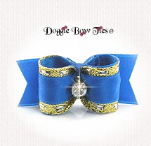 Dog Bow-SL, Puppy, Fancy, Caribbean Blue