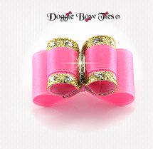 Dog Bow-Puppy Size DL, Classic Pink
