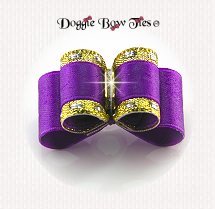 Dog Bow-Puppy Size DL, Classic Purple
