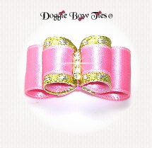  Dog Bow, DL Puppy Size, Dusty Rose