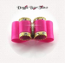 Dog Bow-Puppy Size, Classic Hot Pink